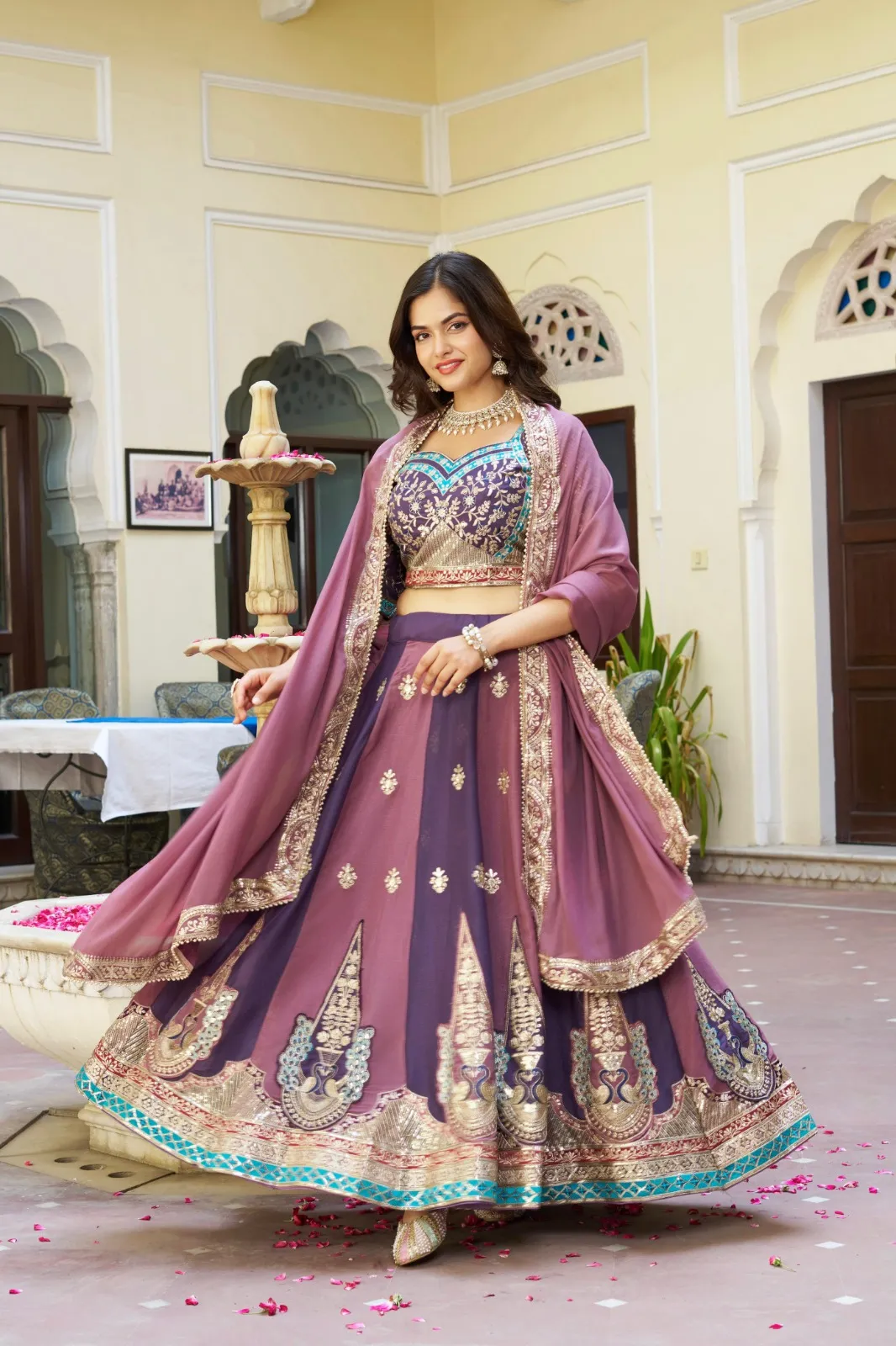 Stylish Embroidered Readymade Lehenga for Ladies