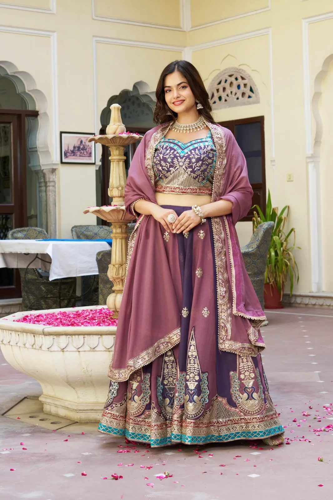 Stylish Embroidered Readymade Lehenga for Ladies - Image 4
