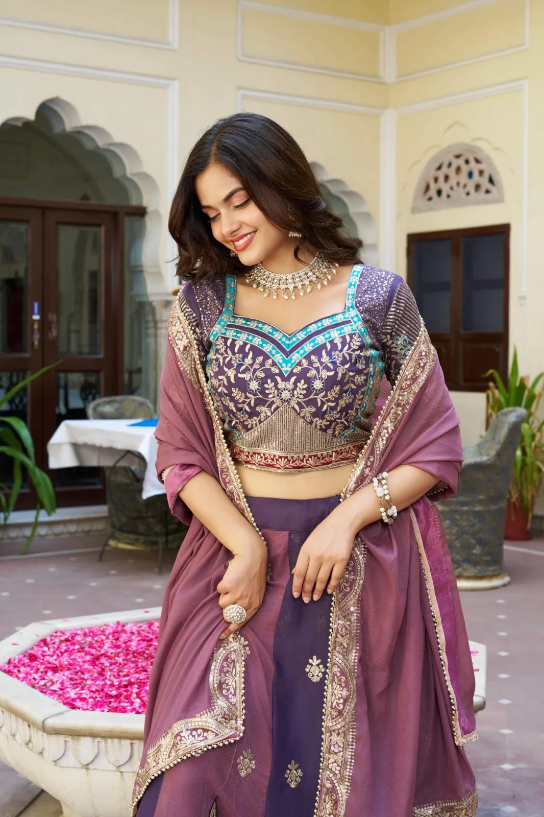 Stylish Embroidered Readymade Lehenga for Ladies - Image 5