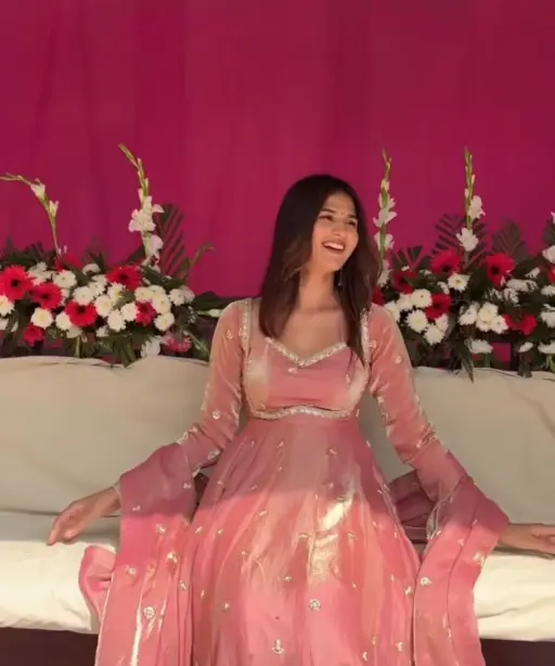 Trending Peach Color Anarkali Suit