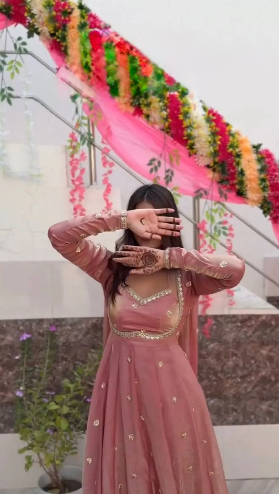 Trending Peach Color Anarkali Suit - Image 4