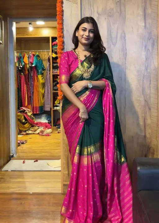 Trending Zip and Go Saree in Silk