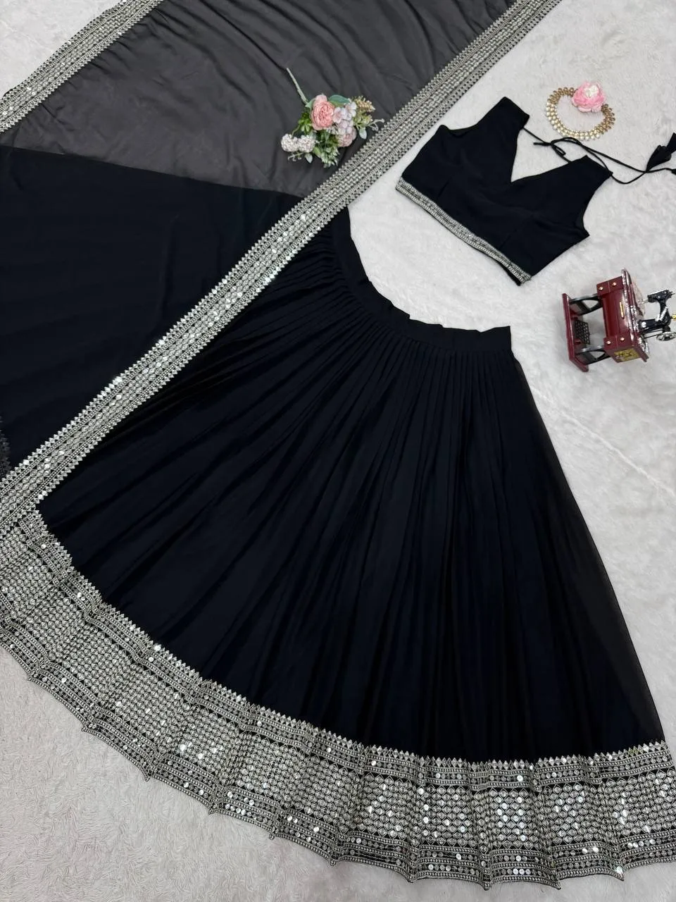 Best Black Lehenga Choli Under 2000 - Image 2