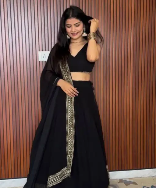 Best Black Lehenga Choli Under 2000