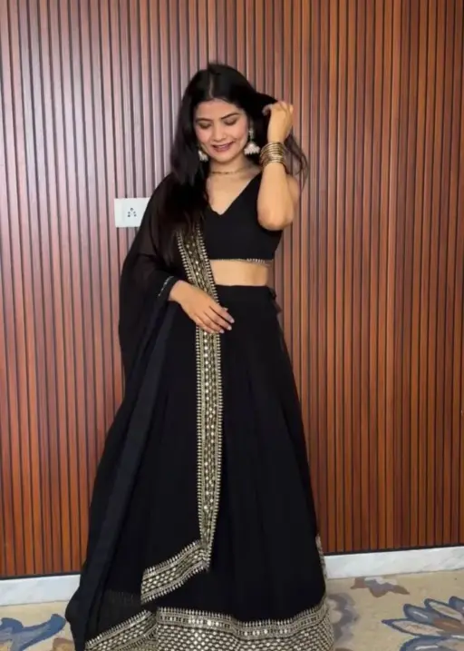 Best Black Lehenga Choli Under 2000