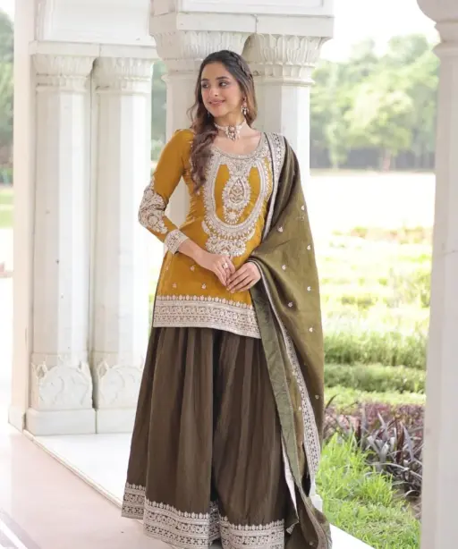 Contrast Short Shirt Pakistani Wedding Dress