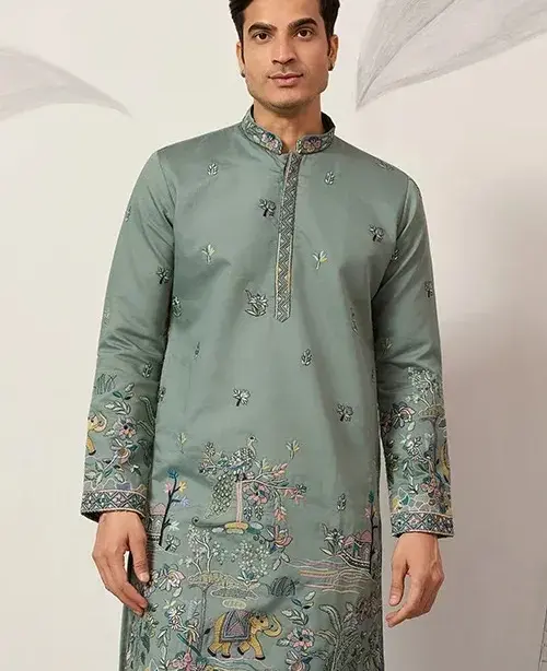 Men Pista Wedding Ethnic Kurta