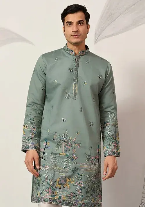 Men Pista Wedding Ethnic Kurta