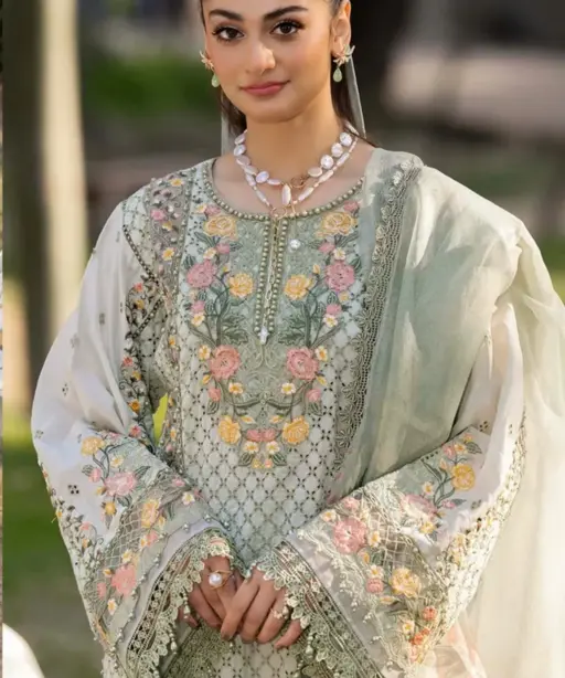 Pista Cotton Pakistani Suit for Women