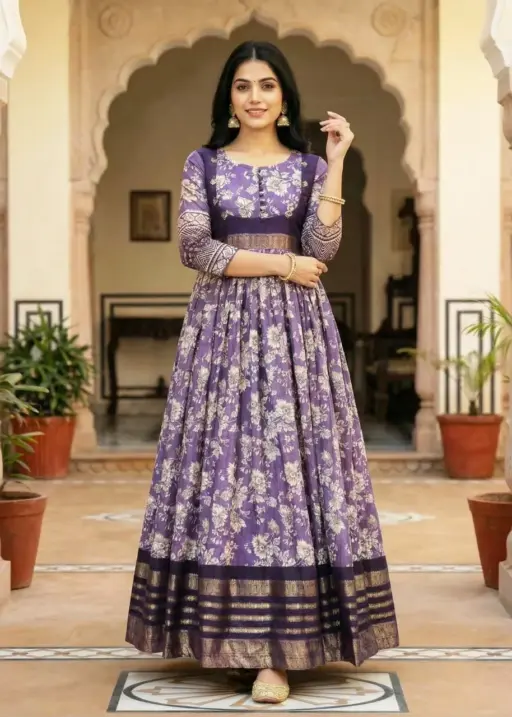 Pongal Special Kalamkari Gown