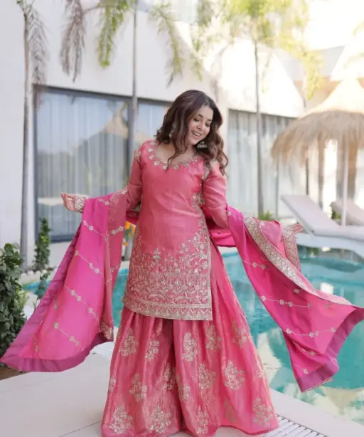 Readymade Eid Dress Pastel Colors