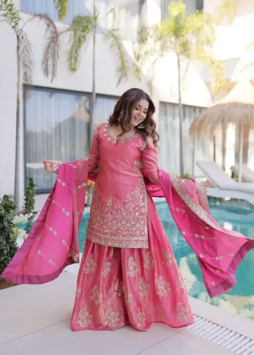 Readymade Eid Dress Pastel Colors