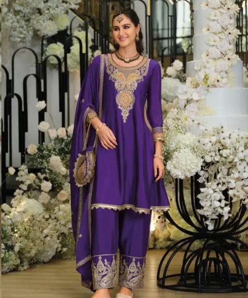 Readymade Eid Dresses Premium Purple