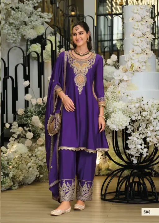Readymade Eid Dresses Premium Purple