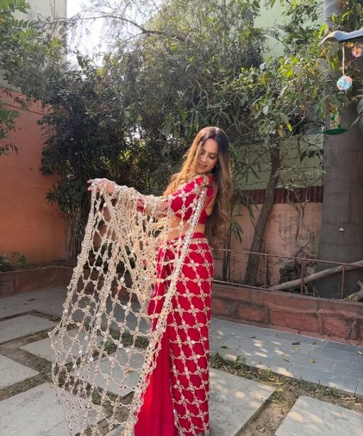 red-Viral-mirror-saree.j