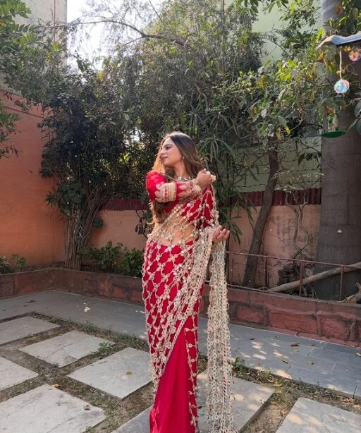 red-Viral-mirror-saree.j