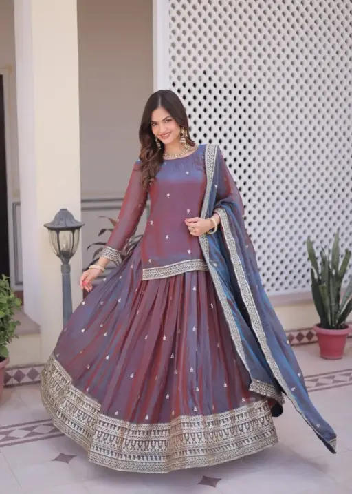 Wedding Special Lehenga with Long Blouse
