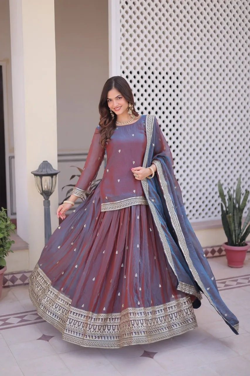 Wedding Special Lehenga with Long Blouse