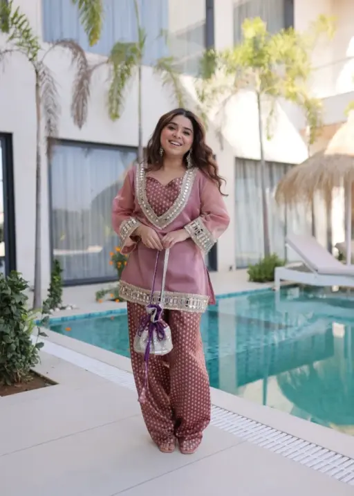 Wedding Wear Co ord Set with Batwa