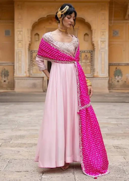 Baby Pink Anarkali Dress | Eid Dress