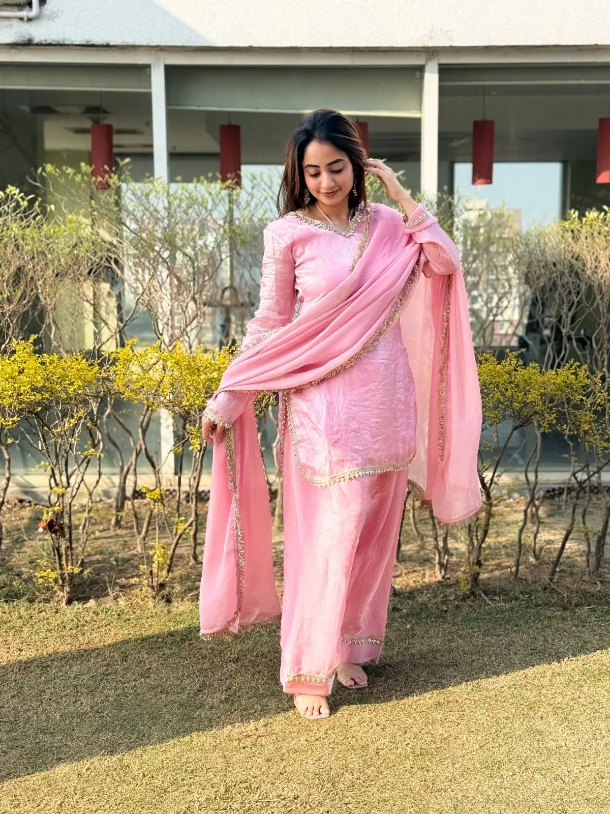 Baby Pink Farsi Salwar Set