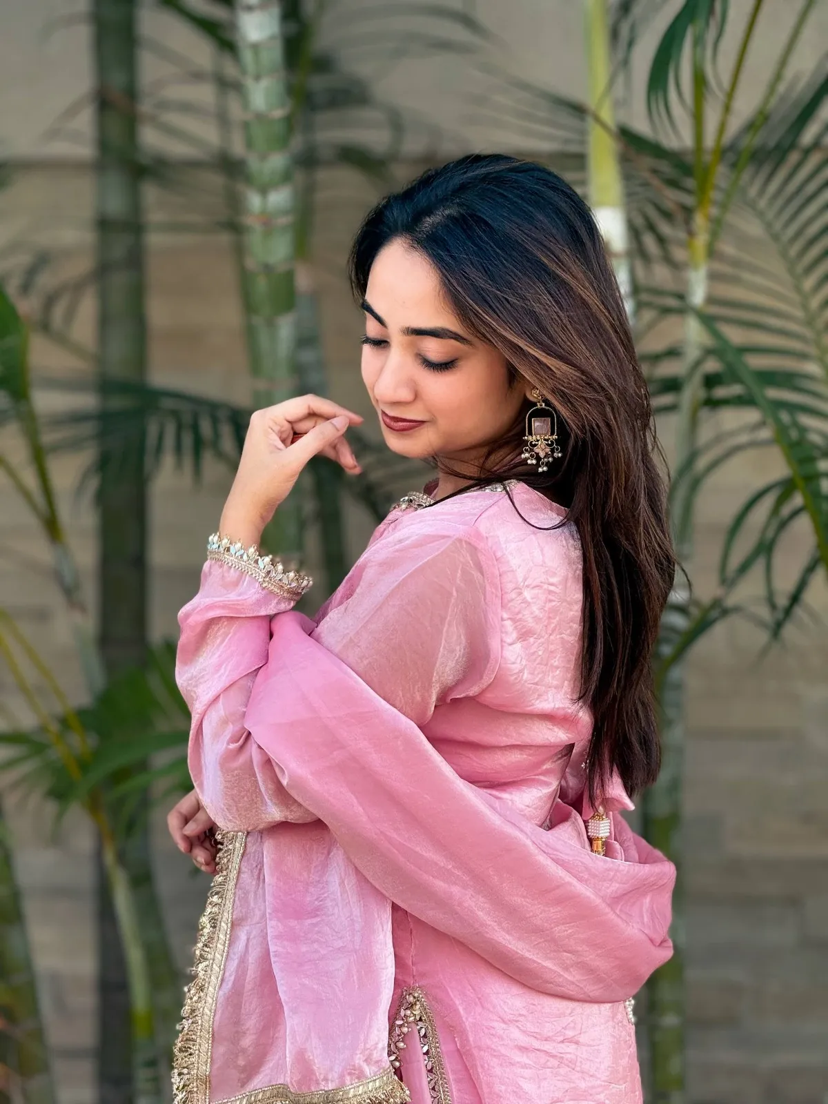 Baby Pink Farsi Salwar Set - Image 5