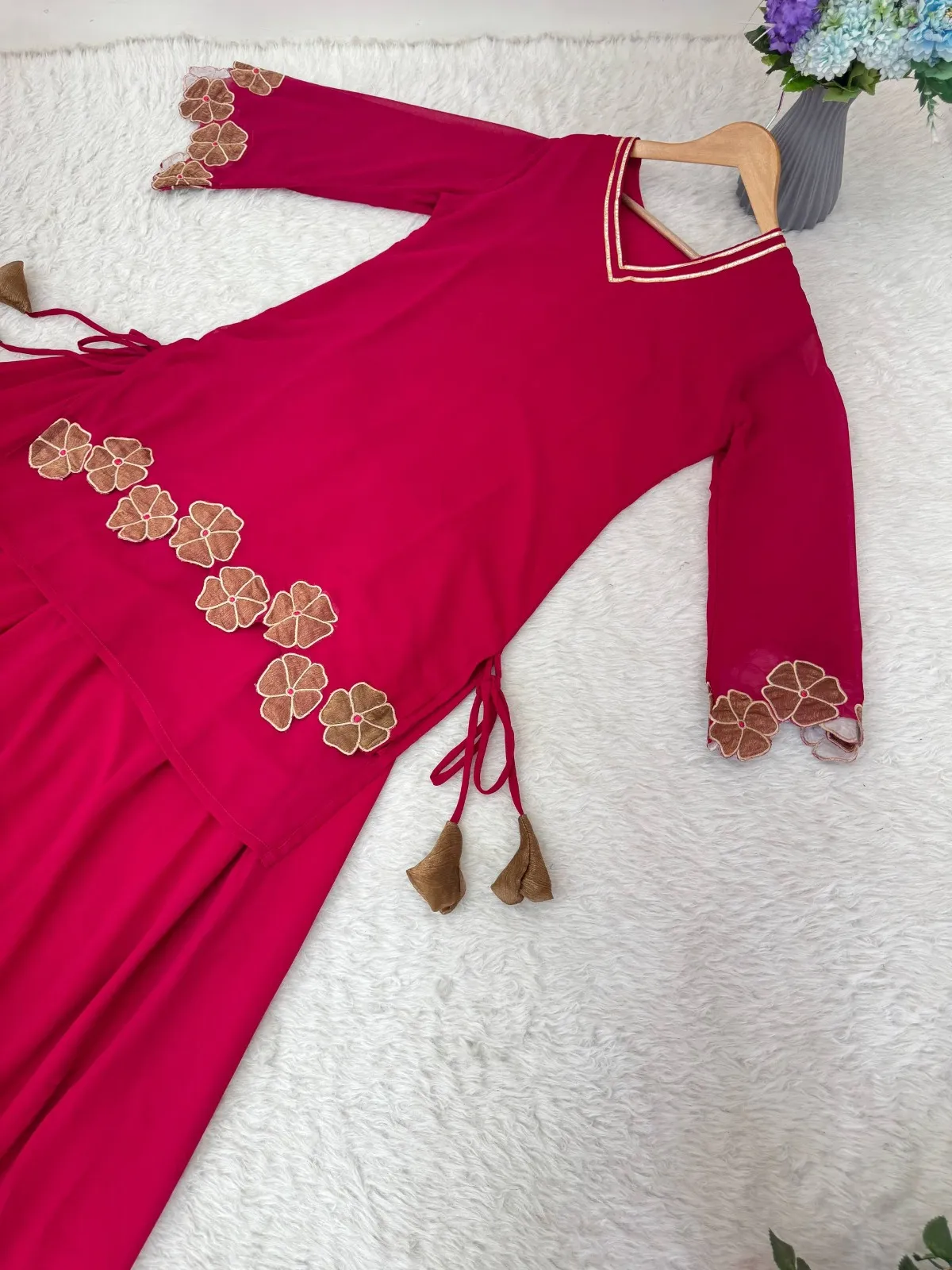 Beautiful Rani Cut Work Salwar Suit - Image 5