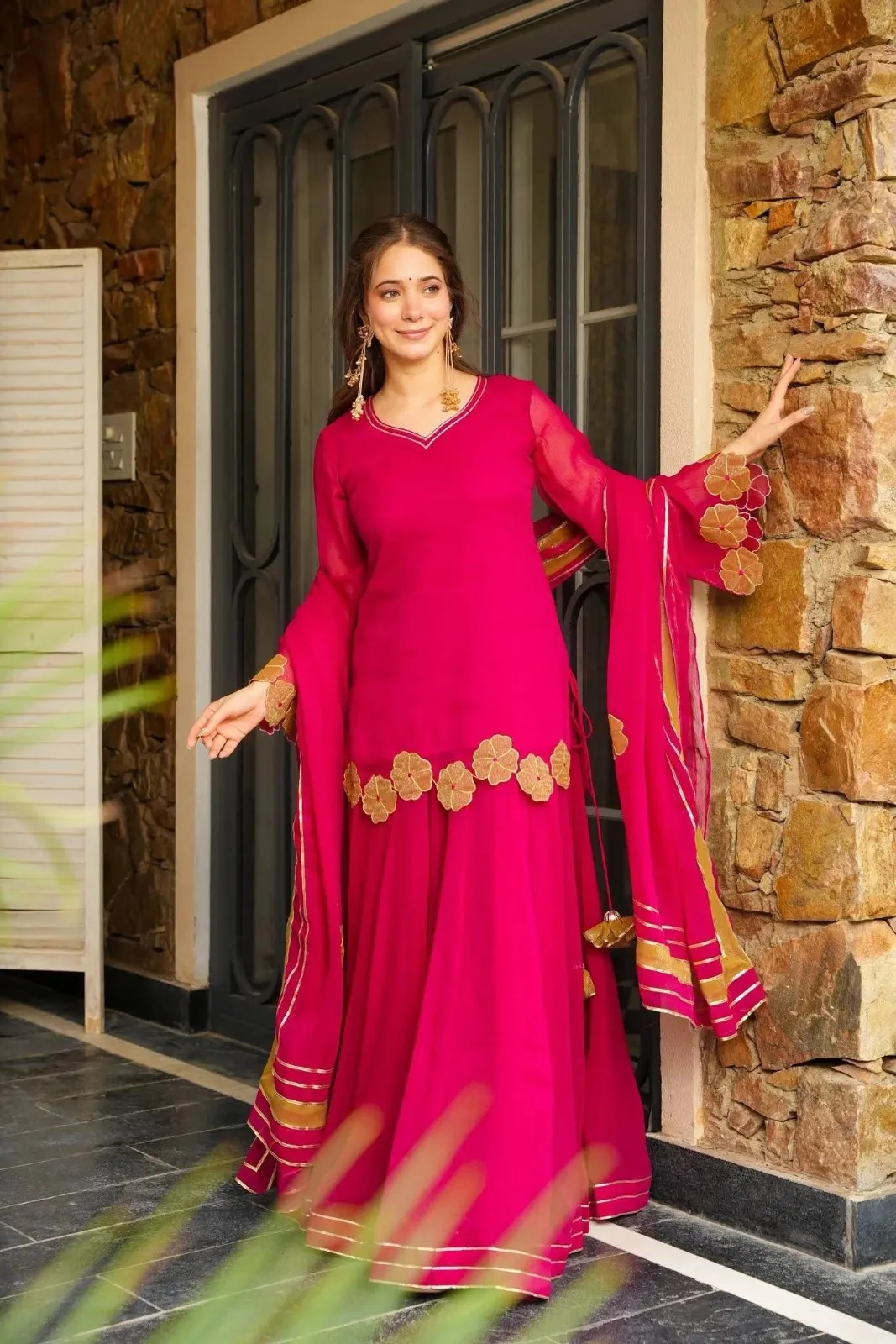 Beautiful Rani Cut Work Salwar Suit - Image 6