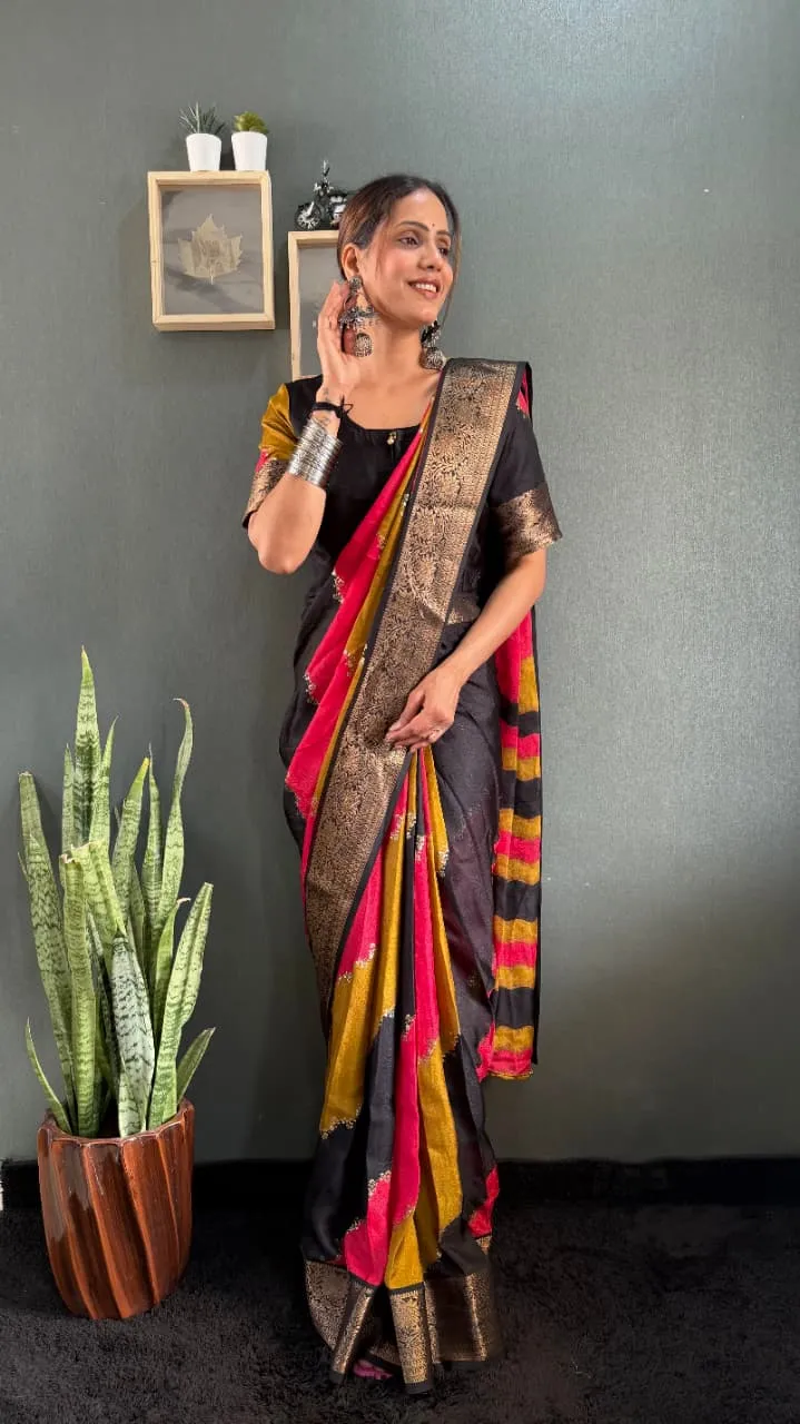 Black Zip and Go Saree Wedding Special - Image 5