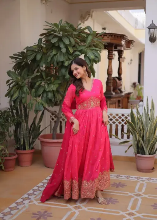 Festive Special Rani Anarkali Gown
