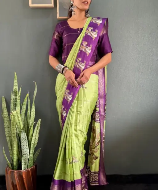 Festive Wear Silk Zip and Go Saree