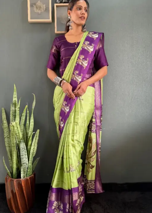 Festive Wear Silk Zip and Go Saree