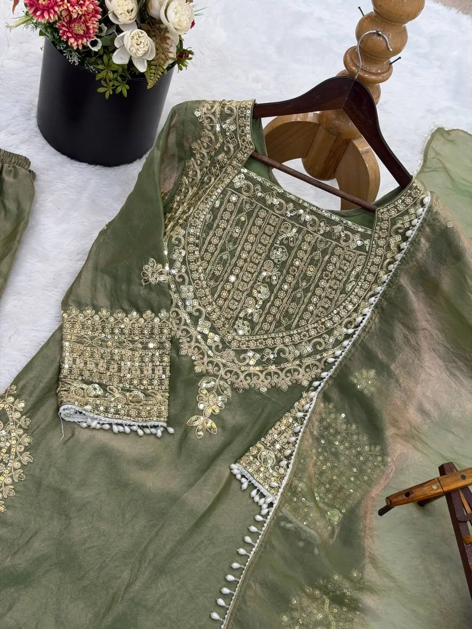 Heavy Embroidery Dress for Eid | Festive Suits - Image 2