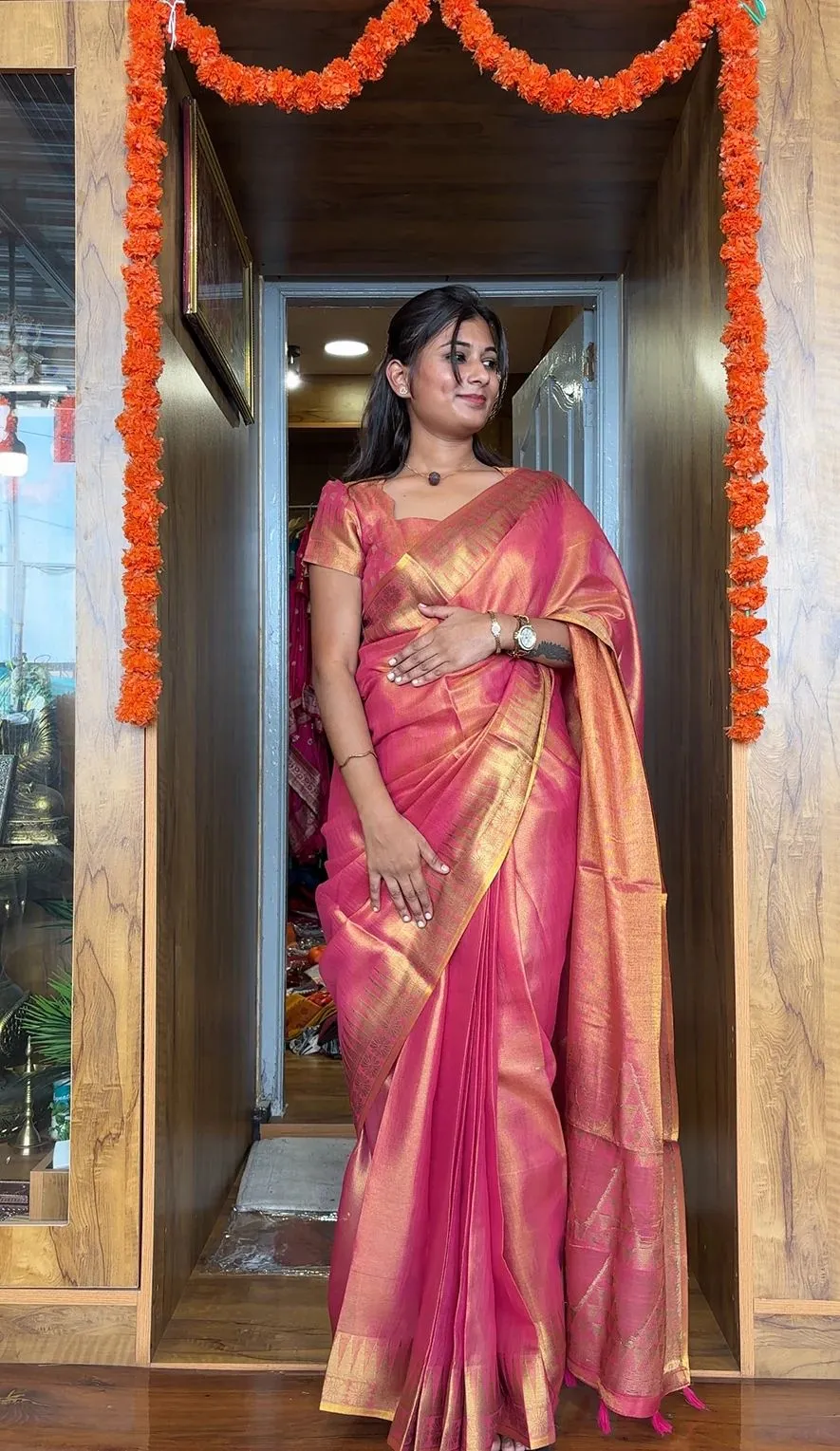 New Fancy Zip and Go Saree - Image 2