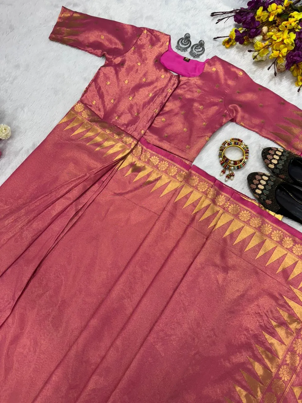 New Fancy Zip and Go Saree - Image 6