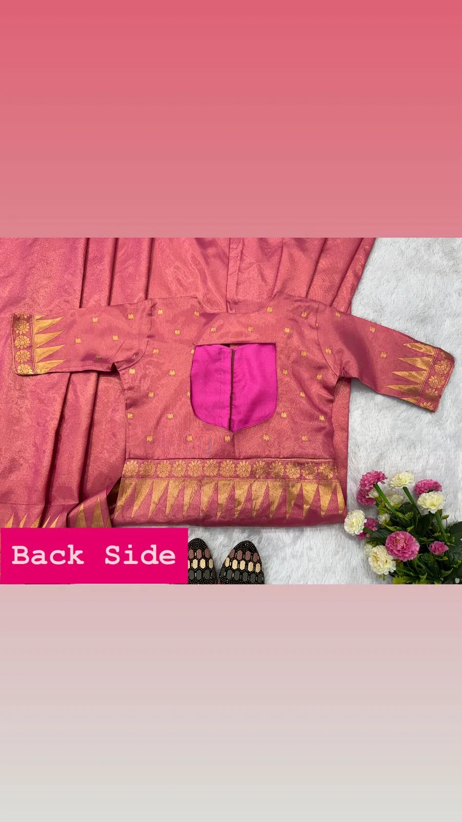 New Fancy Zip and Go Saree - Image 7