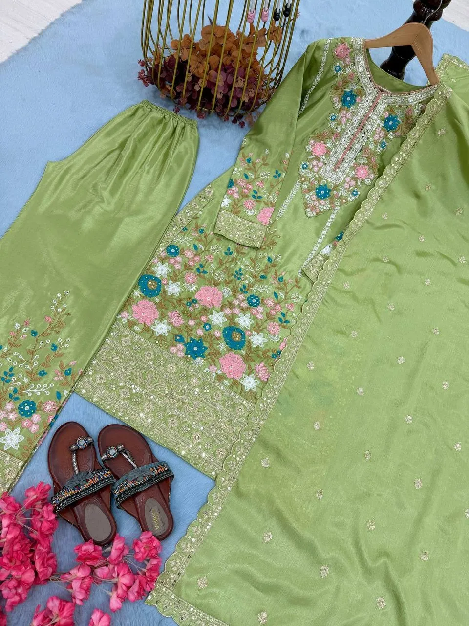 Pista Pakistani salwar Suit Set - Image 3