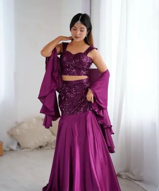 Readymade Fish Cut Lehenga for Wedding