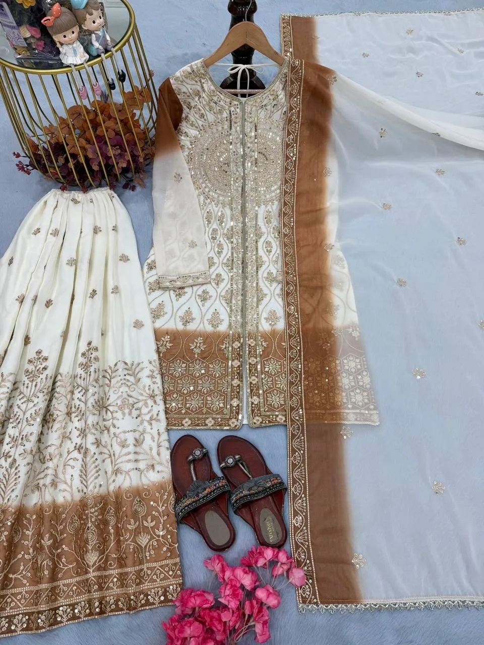 Slit Cut Readymade Eid Dress - Image 5