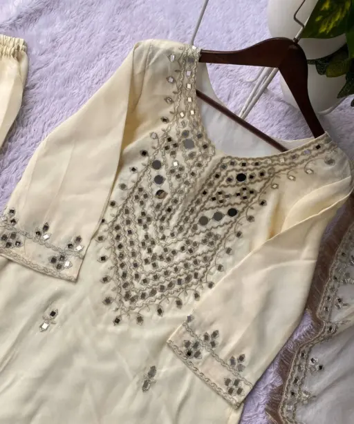 Stylish Mirror Plazzo Dress