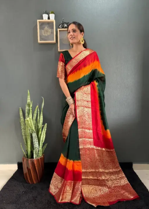 Zip and go Saree for Wedding in Silk