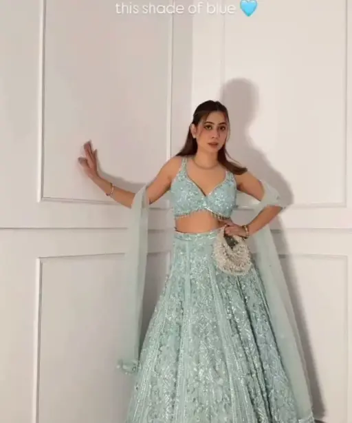 Celebrity Inspired Blue Lehenga Choli