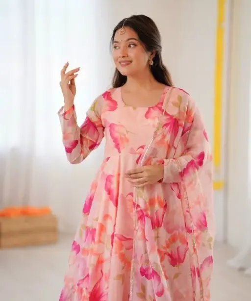 Cotton Printed Short Top with Plazzo Cherry