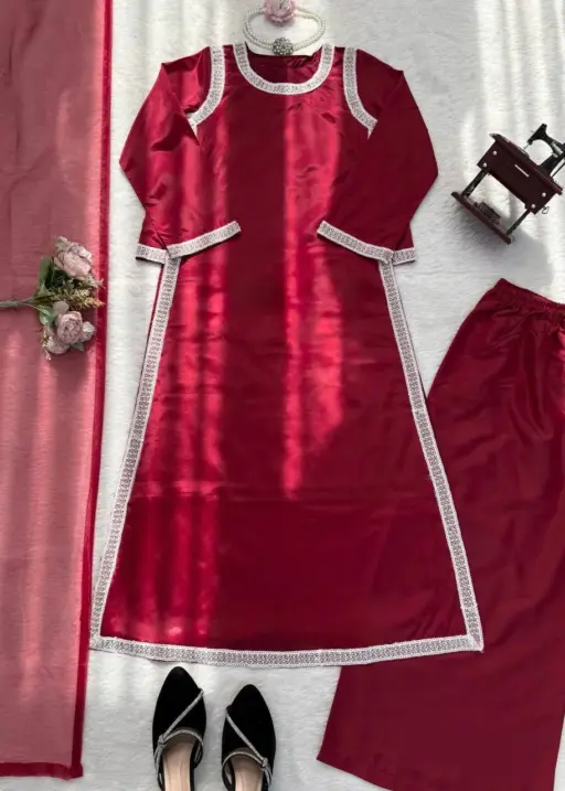 Hania Ameer Inspired Pink Color Readymade Suit