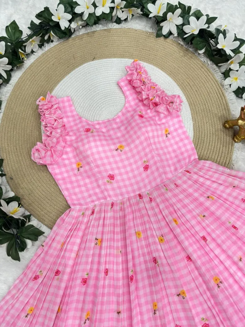 Mother Daughter Combo Midi Frock Designs - Image 5