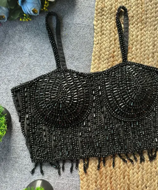 Party Special Black Pearl Blouse