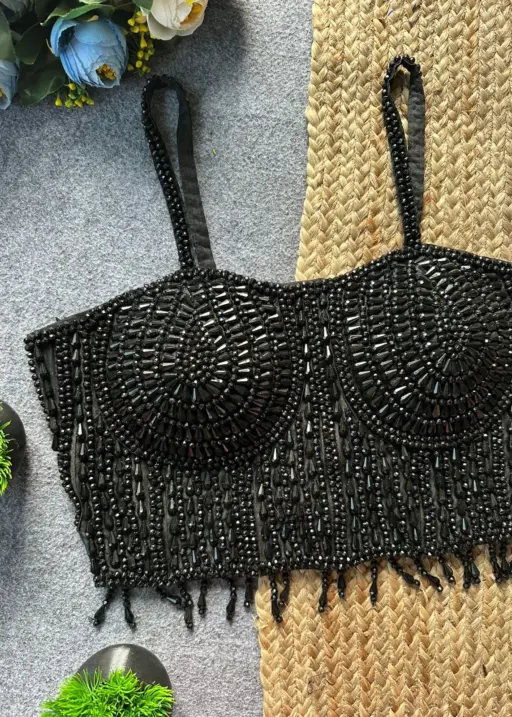 Party Special Black Pearl Blouse