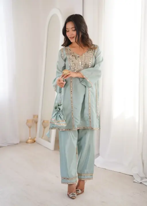 Sky Blue Trending Co ord Sets with Batwa