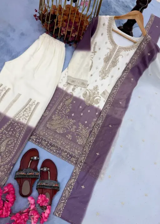 Mother Daughter Embroidery Salwar Suit matching combo dress georgette embroidery diamond work outfit for wedding and festive wear India