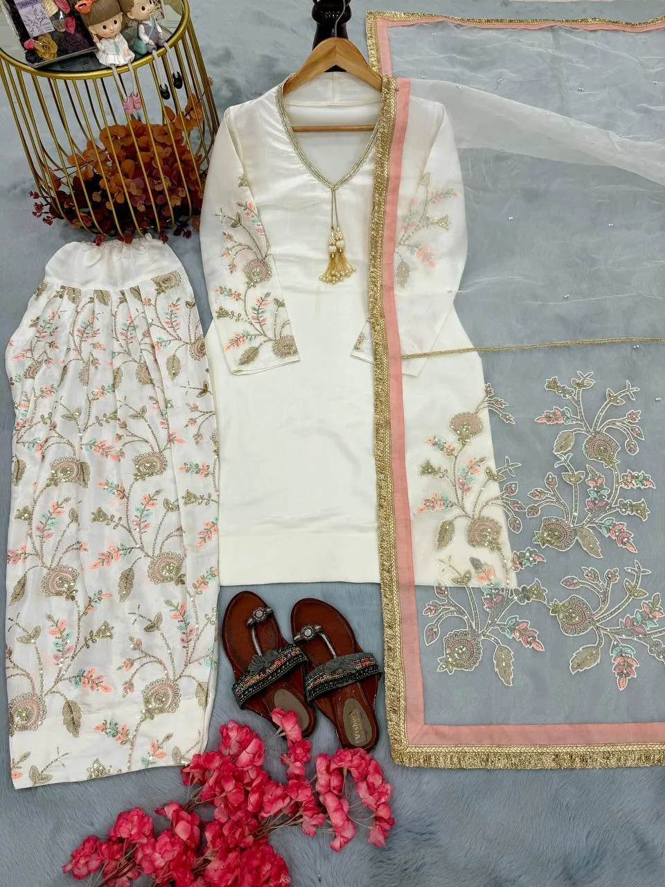 Most Beautiful Pakistani Farsi Salwar Suit - Image 2